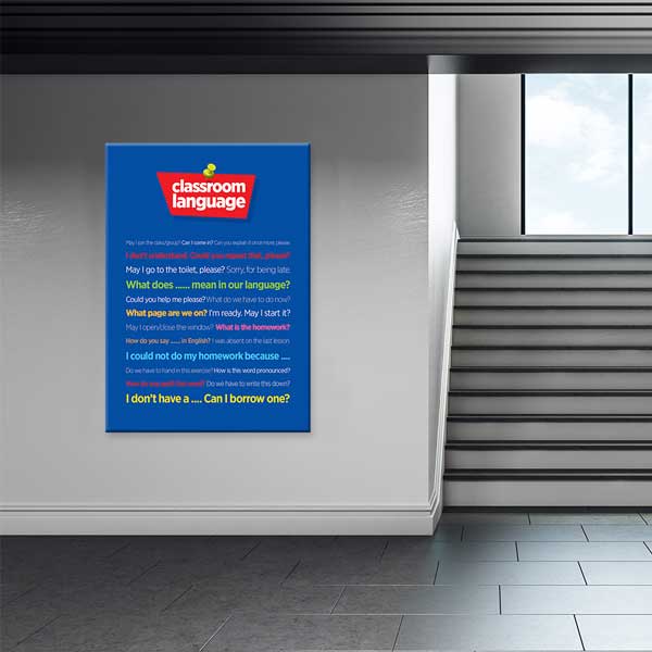 İngilizce Sınıf Diyalogları Poster Tablo – B-532