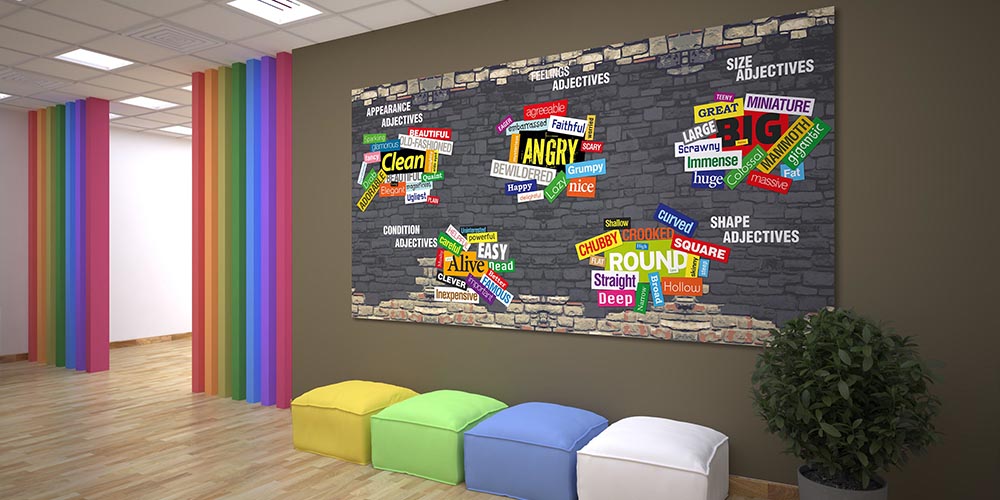 İngilizce Sıfatlar Duvar Panosu A-501