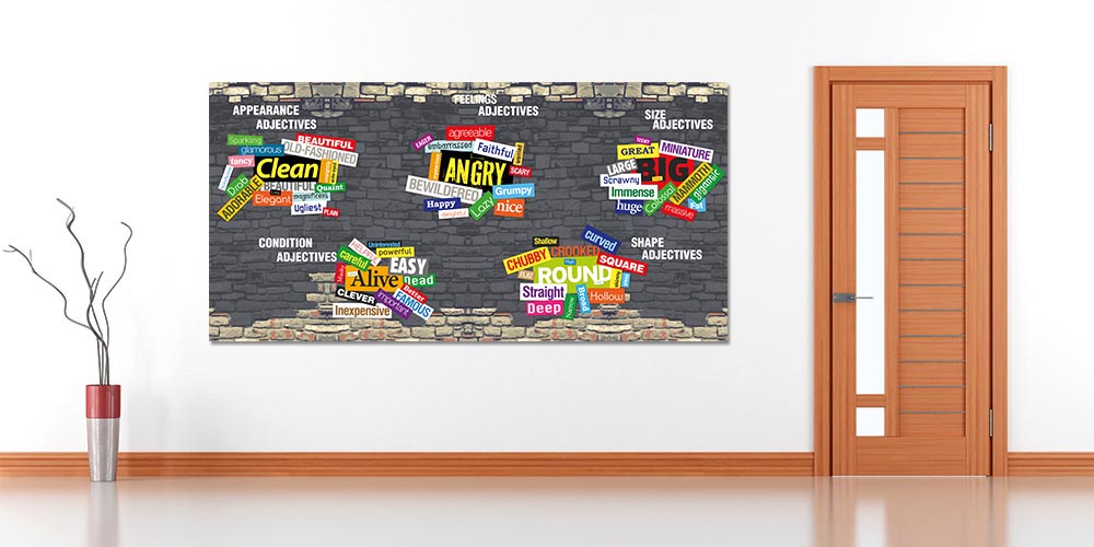 İngilizce Sıfatlar Duvar Panosu A-501