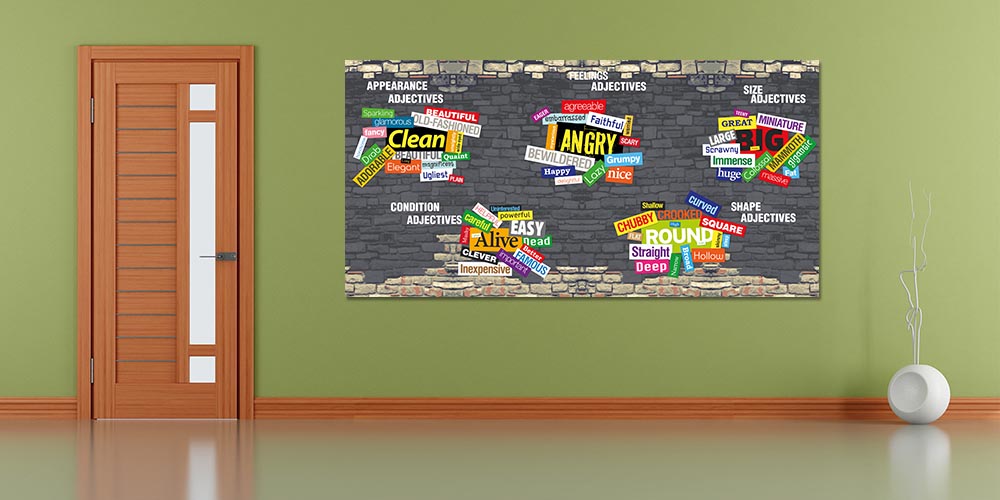 İngilizce Sıfatlar Duvar Panosu A-501