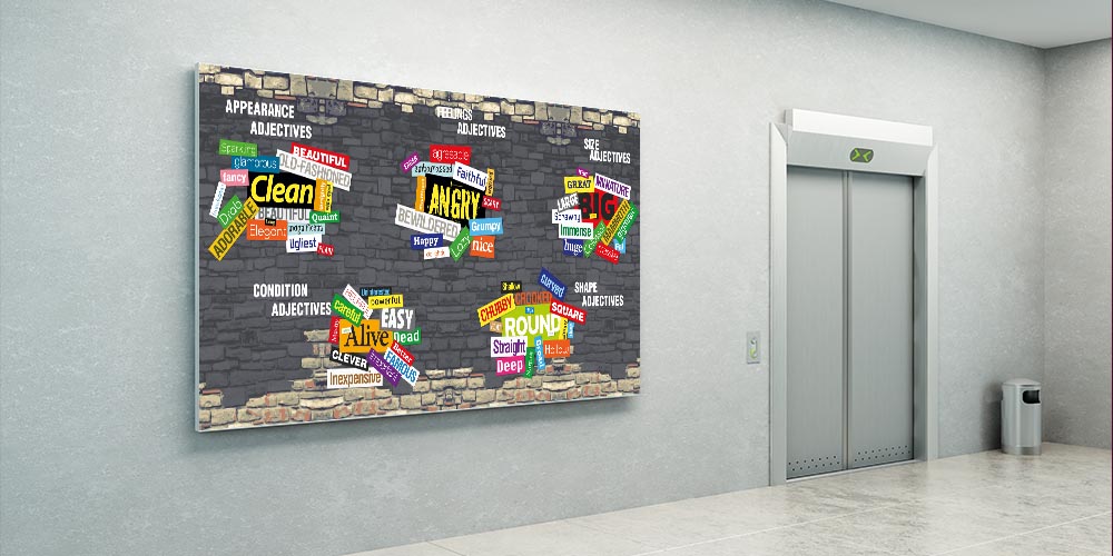 İngilizce Sıfatlar Duvar Panosu A-501