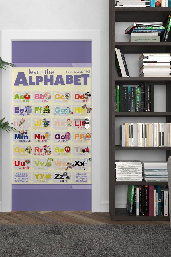 Resimli İngilizce Alfabe Kapı Giydirme 8680