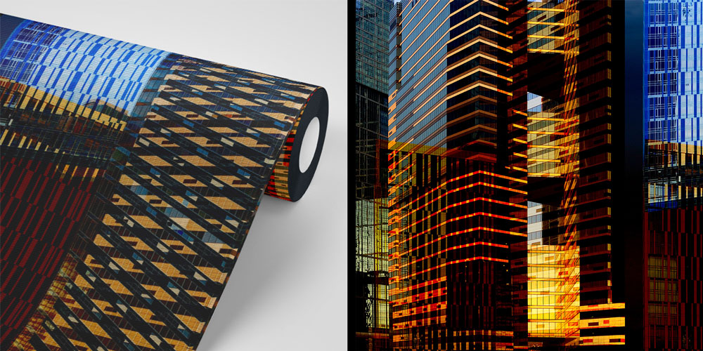 Modern Gökdelen Yansımaları Duvar Kağıdı 5575