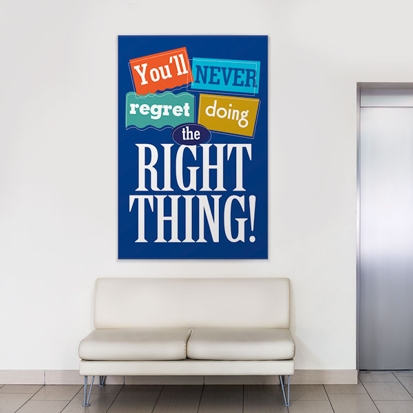 Motivasyon Do The Right Thing Colorful Kanvas Tablo – 7558