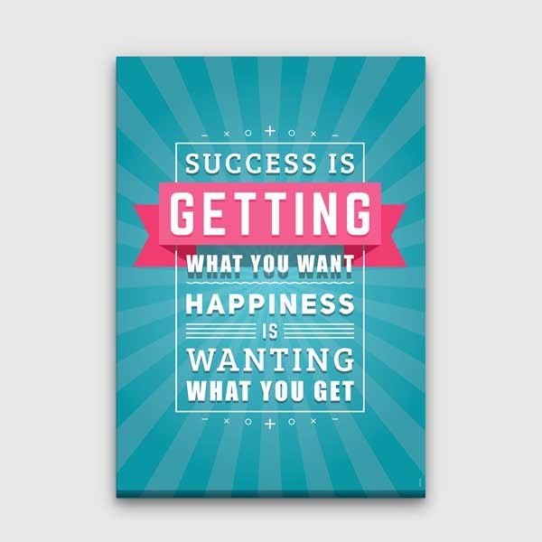 inspirational-wall-art-3339-00 Başarı ve Mutluluk Motivasyon Tablosu – 3339