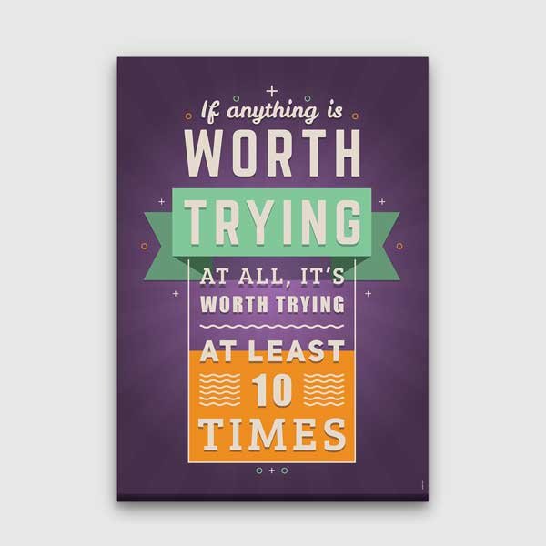 inspirational-wall-art-3341-00 Denemekten Vazgeçme Motivasyon Tablosu – 3341