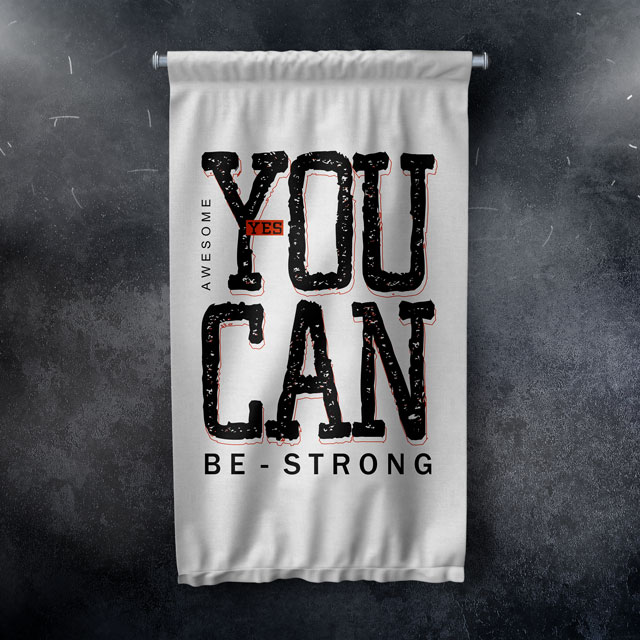 You Can Be Strong Duvar Flaması 7669