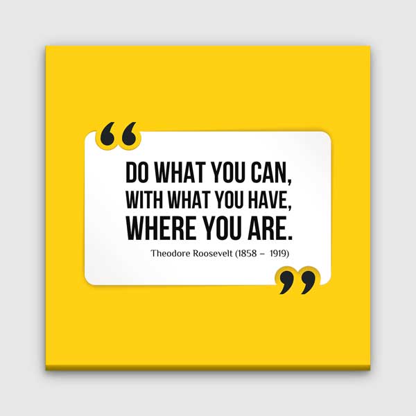 inspirational-wall-decor-3158-00 Sahip Olduklarınızla Yetinin Motivasyon Posteri – 3158
