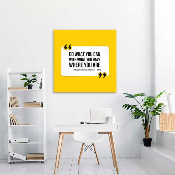 inspirational-wall-decor-3158-01 Sahip Olduklarınızla Yetinin Motivasyon Posteri – 3158