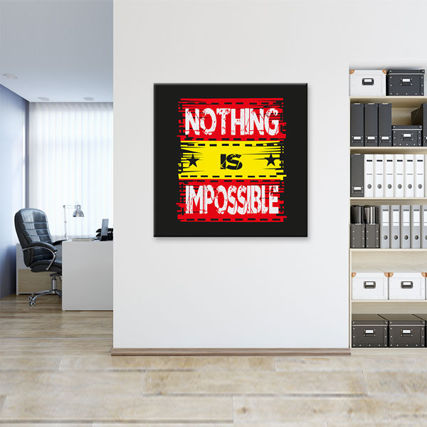 Nothing Is Impossible Kanvas Tablo – 7452