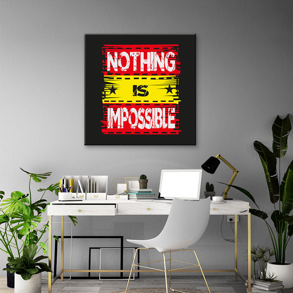 Nothing Is Impossible Kanvas Tablo – 7452