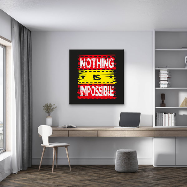 Nothing Is Impossible Kanvas Tablo – 7452