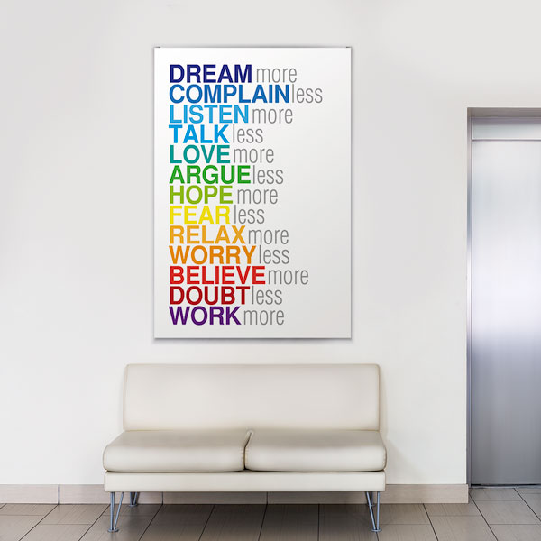 Motivasyon More or Less Kanvas Tablo – 7554