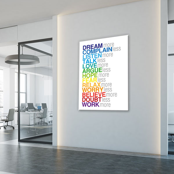 Motivasyon More or Less Kanvas Tablo – 7554