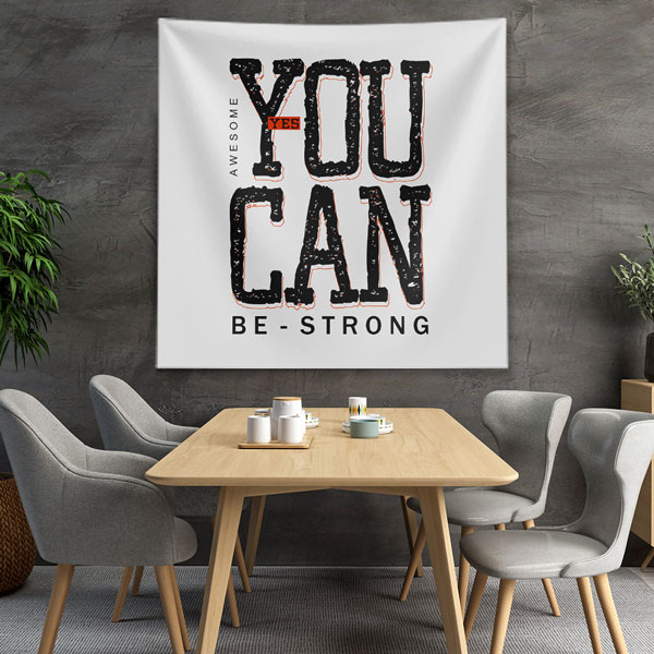 inspirational-wall-decor-7607-01 Motivasyon Duvar Örtüsü - You Can Be Strong 7607