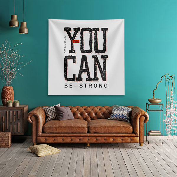 inspirational-wall-decor-7607-02 Motivasyon Duvar Örtüsü - You Can Be Strong 7607