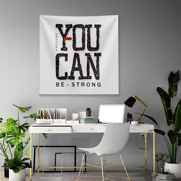 inspirational-wall-decor-7607-03 Motivasyon Duvar Örtüsü - You Can Be Strong 7607