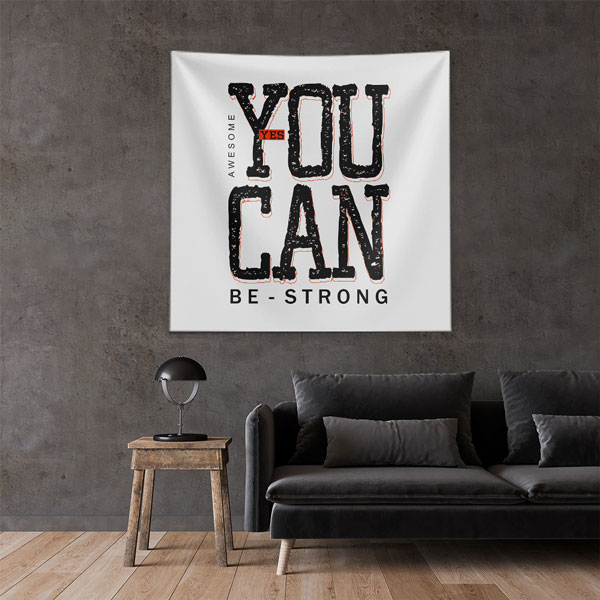 inspirational-wall-decor-7607-04 Motivasyon Duvar Örtüsü - You Can Be Strong 7607