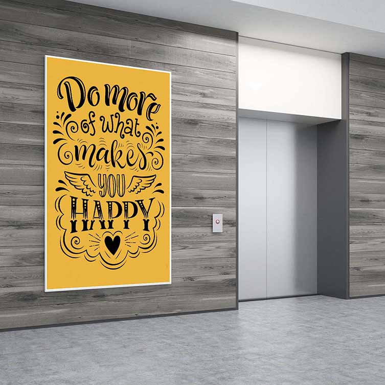 Seni Mutlu Edeni Daha Çok Yap Kaligrafi Duvar Kanvası – 3329