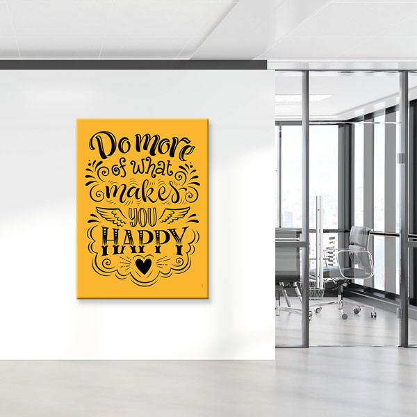 Seni Mutlu Edeni Daha Çok Yap Kaligrafi Duvar Kanvası – 3329