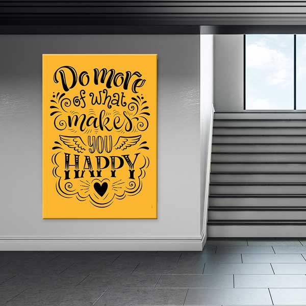 Seni Mutlu Edeni Daha Çok Yap Kaligrafi Duvar Kanvası – 3329