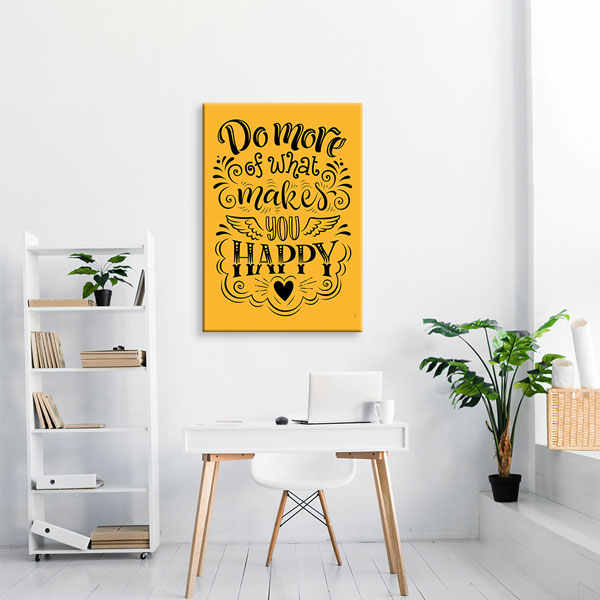 Seni Mutlu Edeni Daha Çok Yap Kaligrafi Duvar Kanvası – 3329