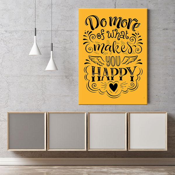 Seni Mutlu Edeni Daha Çok Yap Kaligrafi Duvar Kanvası – 3329