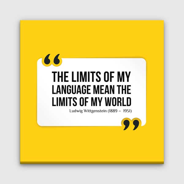 inspirational-wall-desing-3162-00 Ludwig Wittgenstein Dilin Sınırları Duvar Tablosu – 3162