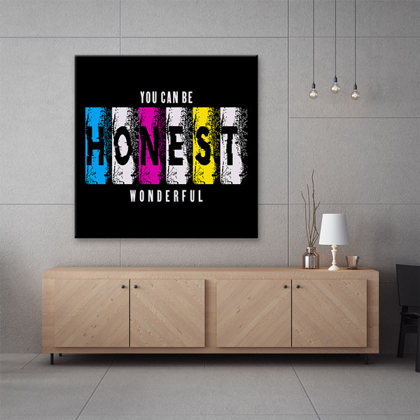 Motivasyon Honest Kanvas Tablo – 7473
