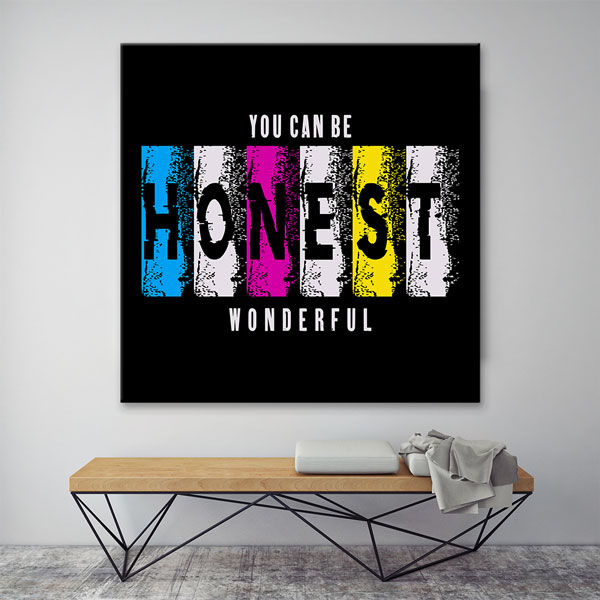 Motivasyon Honest Kanvas Tablo – 7473