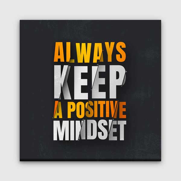 inspirational-wall-posters-7478-00 Motivasyon Positive Mindset Kanvas Tablo – 7478