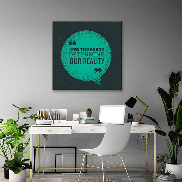 inspirational-wall-posters-7479-03 Motivasyon Our Thoughts Kanvas Tablo – 7479