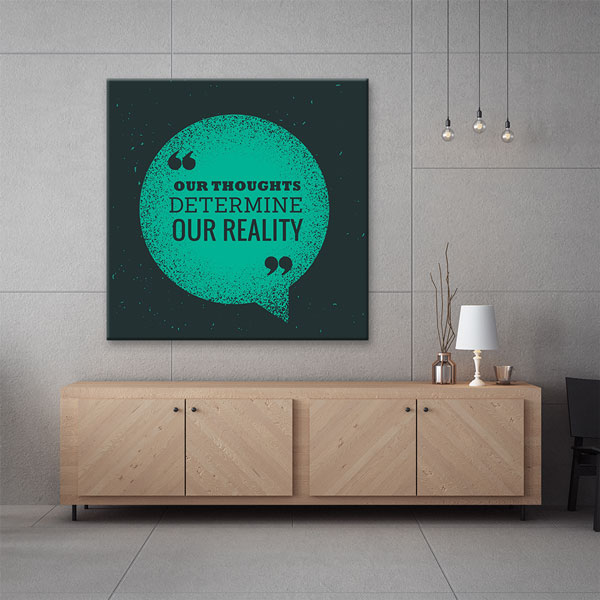 inspirational-wall-posters-7479-04 Motivasyon Our Thoughts Kanvas Tablo – 7479