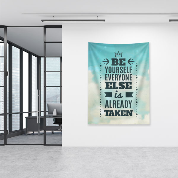 inspirational-wall-tapestry-7631-04 Motivasyon Duvar Örtüsü - Be Yourself Everyone Else is Taken 7631