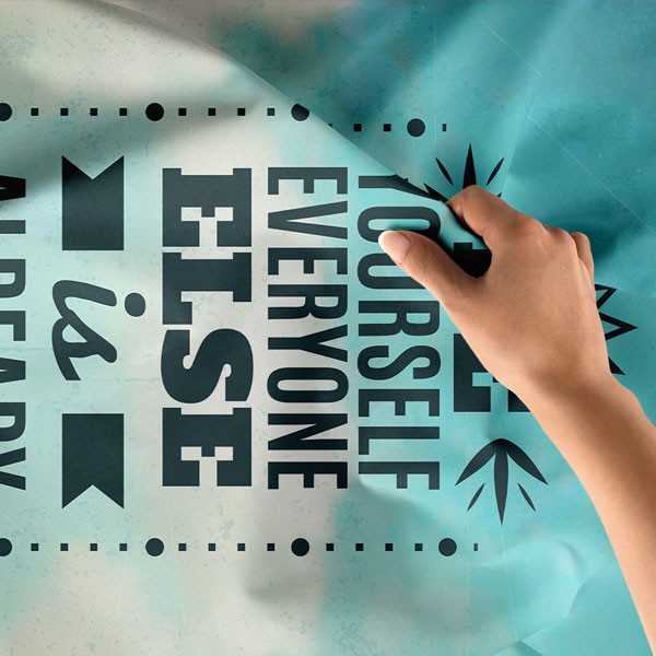 inspirational-wall-tapestry-7631-05 Motivasyon Duvar Örtüsü - Be Yourself Everyone Else is Taken 7631