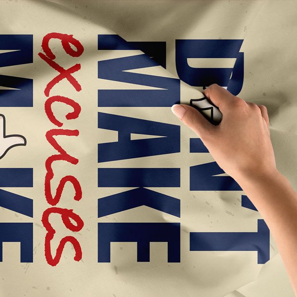 inspirational-wall-tapestry-7635-06 Motivasyon Duvar Örtüsü - Don’t Make Excuses Make Improvements 7635