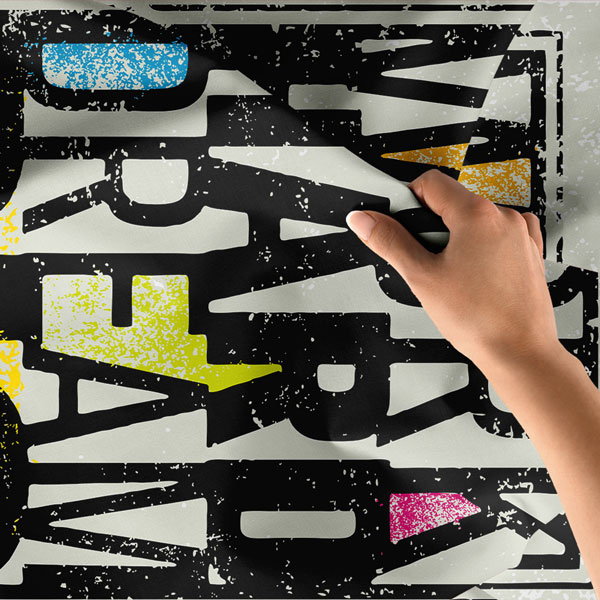 Motivasyon Duvar Örtüsü - Work Hard Dream Big 7642