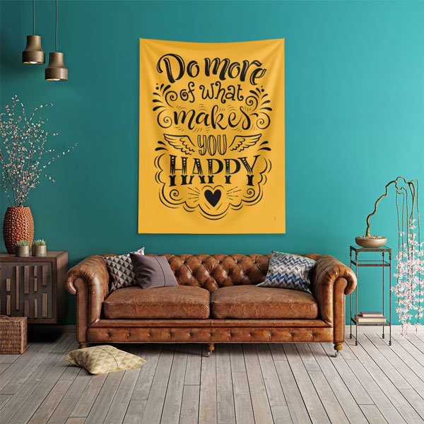 Do More of What Makes You Happy Duvar Örtüsü 7649