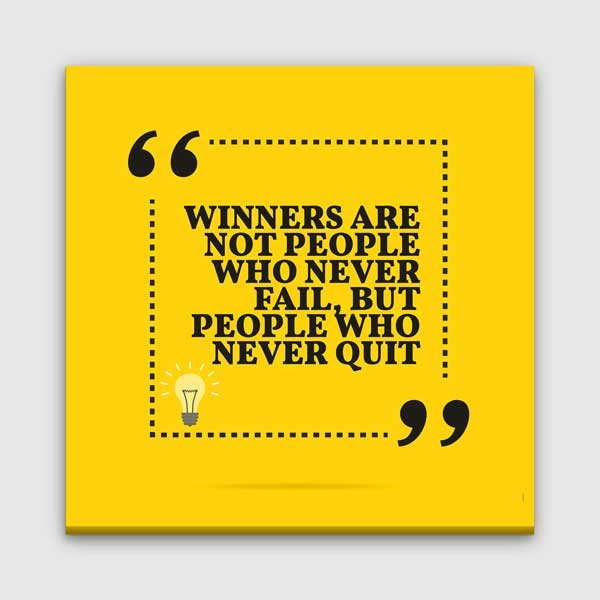 inspiring-posters-3349-00 Asla Vazgeçme Motivasyon Duvar Kanvası – 3349