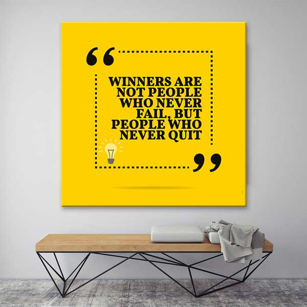 inspiring-posters-3349-02 Asla Vazgeçme Motivasyon Duvar Kanvası – 3349