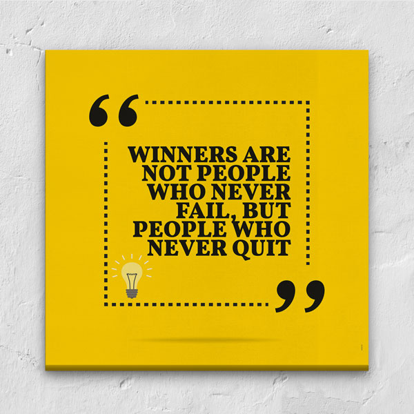 inspiring-posters-3349-03 Asla Vazgeçme Motivasyon Duvar Kanvası – 3349