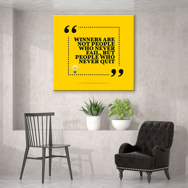 inspiring-posters-3349-07 Asla Vazgeçme Motivasyon Duvar Kanvası – 3349