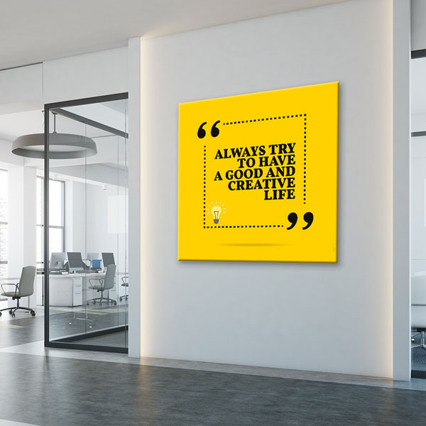 Yaratıcı Yaşam Motivasyon Duvar Kanvası – 3347