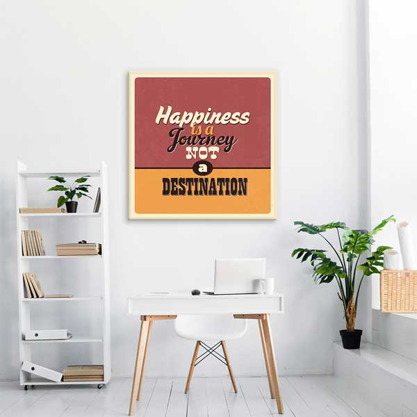 Mutluluk Bir Yolculuktur Hedef Değil Duvar Tablosu – 3194