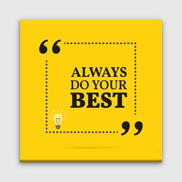 inspiring-wall-posters-3353-00 Elinden Gelenin En İyisini Yap Motivasyon Kanvası – 3353