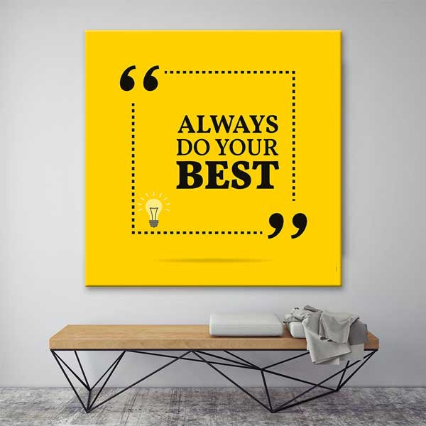 Elinden Gelenin En İyisini Yap Motivasyon Kanvası – 3353