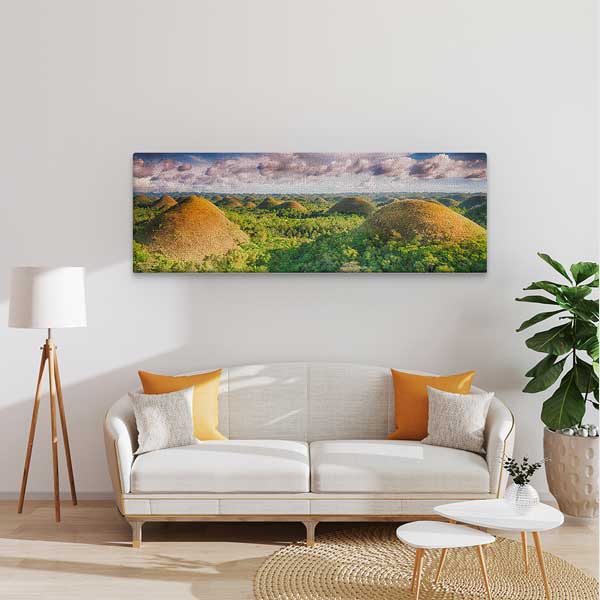 Chocolate Hills Panoramik Doğa Manzarası Kanvas Tablo 13781