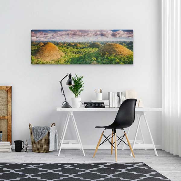 Chocolate Hills Panoramik Doğa Manzarası Kanvas Tablo 13781