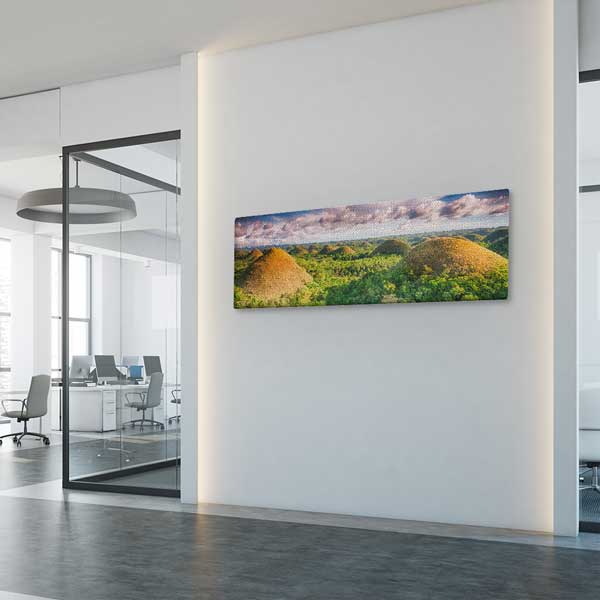 Chocolate Hills Panoramik Doğa Manzarası Kanvas Tablo 13781