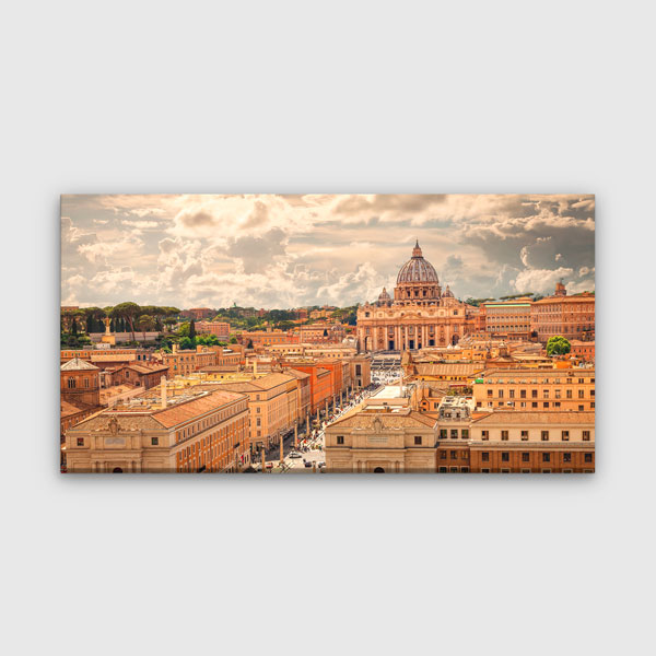 Roma Vatikan Şehir Manzarası Kanvas Tablo – 13748